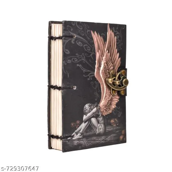 Handmade_Printed_Cardboard_Journal_Diary_With_Buckle_Lock_Unruled_200_Pages_Notepad_Personal_Diaries_For_Men_And_Women