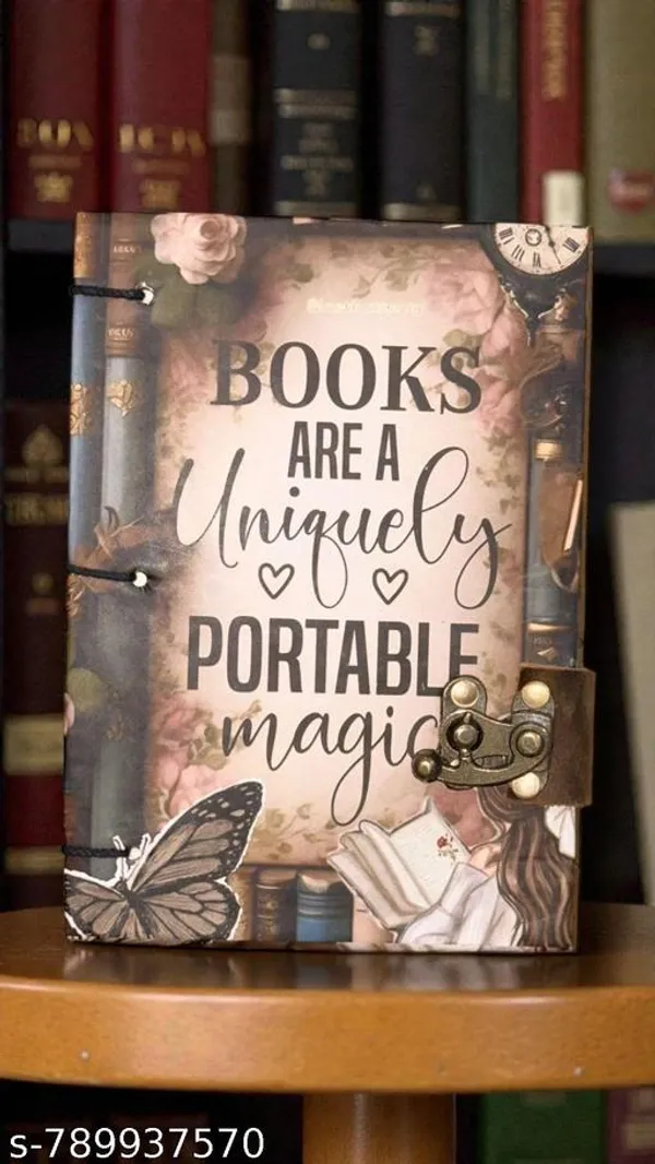 Vintage_Premium_A5_Lock_Diary_Notebook_With_160_Unruled_Pages_Classic_Cardboard_Cover_Journal_For_Writing_Sketching_And_Personal_Travel_Notes