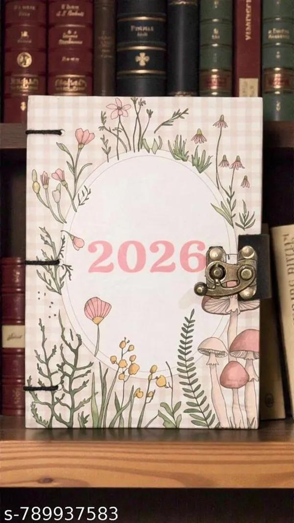 Vintage_Premium_A5_Lock_Diary_Notebook_With_160_Unruled_Pages_Classic_Cardboard_Cover_Journal_For_Writing_Sketching_And_Personal_Travel_Notes