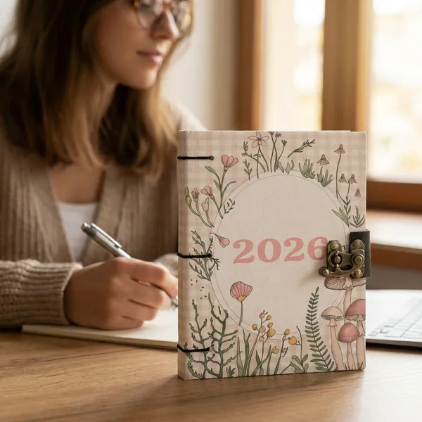 Vintage_Premium_A5_Lock_Diary_Notebook_With_160_Unruled_Pages_Classic_Cardboard_Cover_Journal_For_Writing_Sketching_And_Personal_Travel_Notes