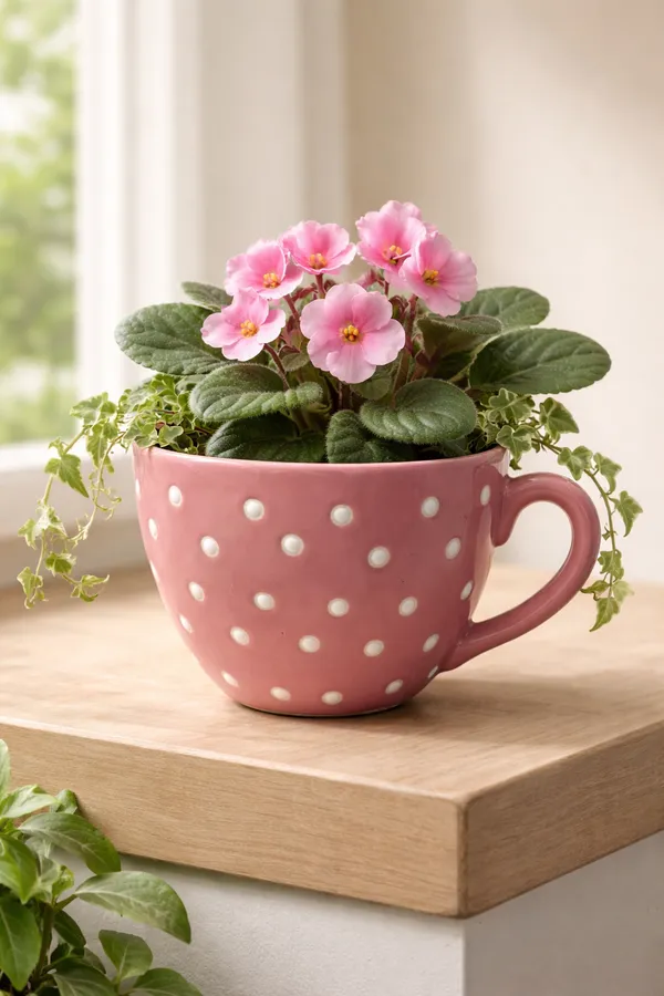 Polka_Dot_Ceramic_Pot