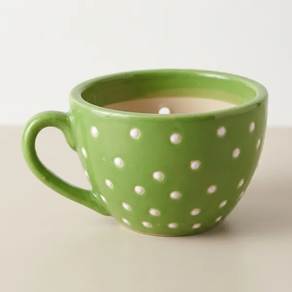 Polka_Dot_Ceramic_Pot
