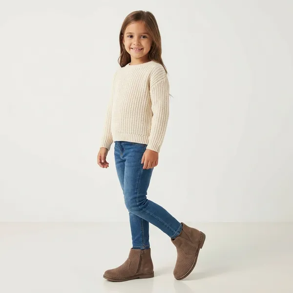 Brown_Glitter_Leather_Kids_Ankle_Boots_Glitter_For_Girls