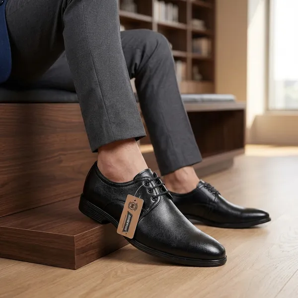 Black_Synthetic_Leather_Derby_Shoes_For_Men