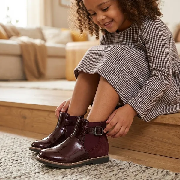 Maroon_And_Burgundy_Leather_Girls_Ankle_Boots_For_Girls