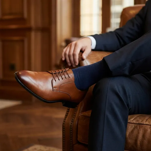 Tan_Brown_Synthetic_Leather_Oxford_Shoes_For_Men