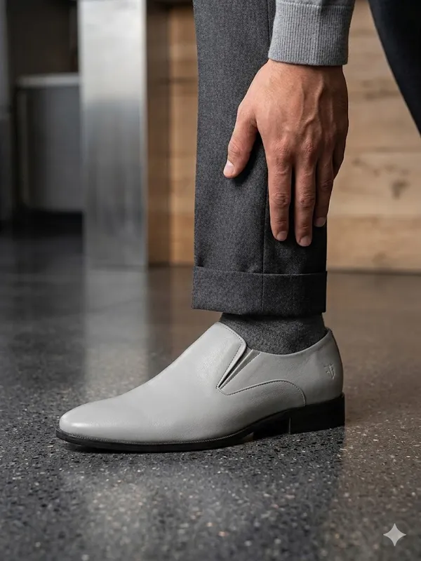 Grey_Leather_Shoe_Upper_Component_For_Men