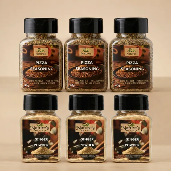 Nature'S_Blend_Pure_Ginger_Powder_-_Premium_Quality_Spice_(40G)_And_Pizza_Seasoning_-_Authentic_Italian_Herb_Blend_(40G)_Pack_Of_6