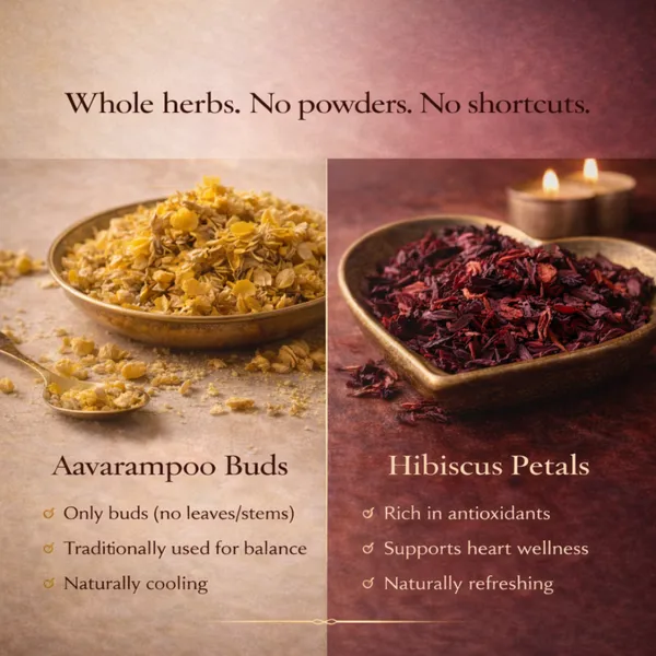 Pack_Of_2_Hridya_&_Svara_Combo_-_Hibiscus_&_Aavarampoo_Brew_-_Pure_Herbal_Tea_For_Heart_Harmony_and_Balanced_Living_