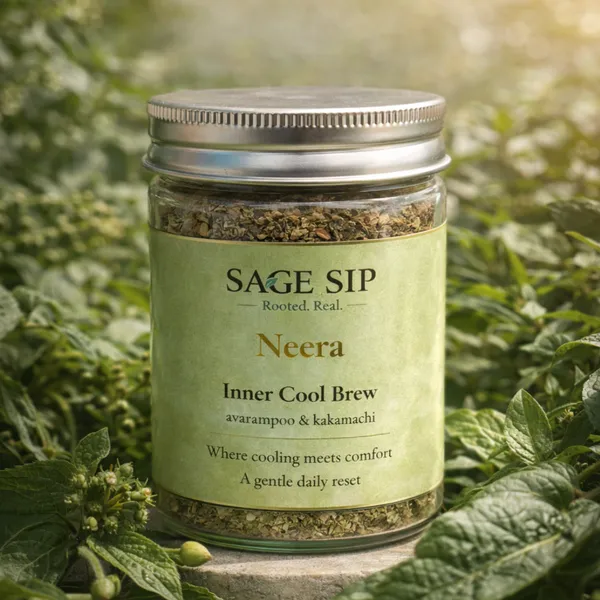 Neera_-_Inner_Cool_Brew_-_Ayurvedic_Herbal_Tea_With_Aavarampoo,_Kakamachi_&_Tulsi