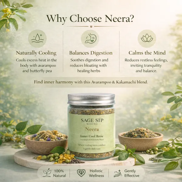 Neera_-_Inner_Cool_Brew_-_Ayurvedic_Herbal_Tea_With_Aavarampoo,_Kakamachi_&_Tulsi