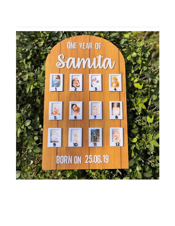 12_Month_Photo_Frame_-_Baby_Birthday_Gift_(Arch_Shape)