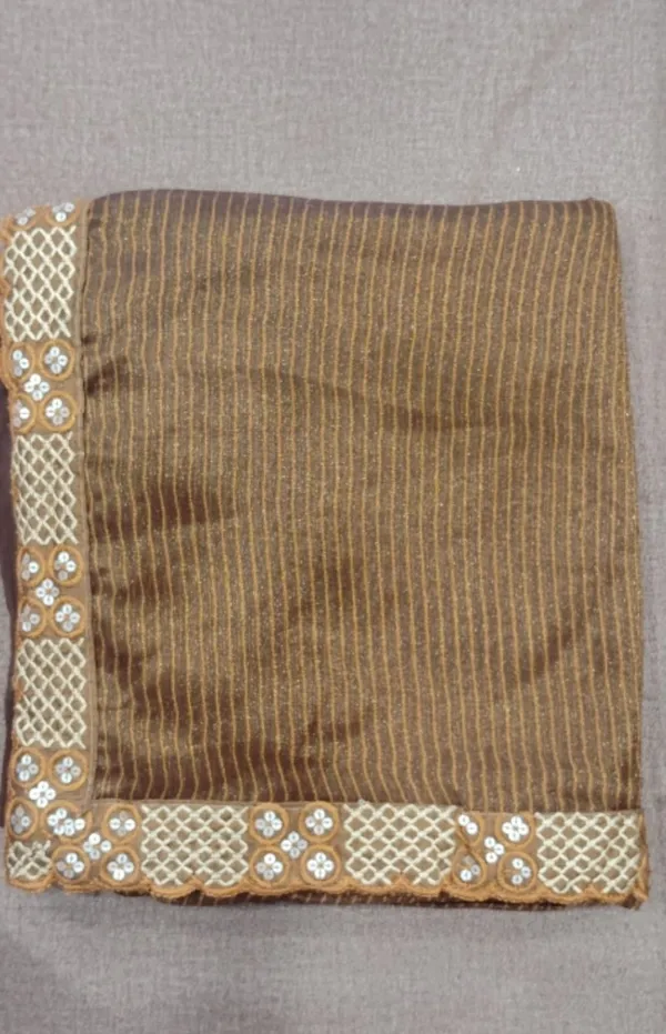 Golden_Saree_with_Mirror_Work_Border_and_Pearl_Embellishments_Saree_With_Blouse_Piece_For_Women