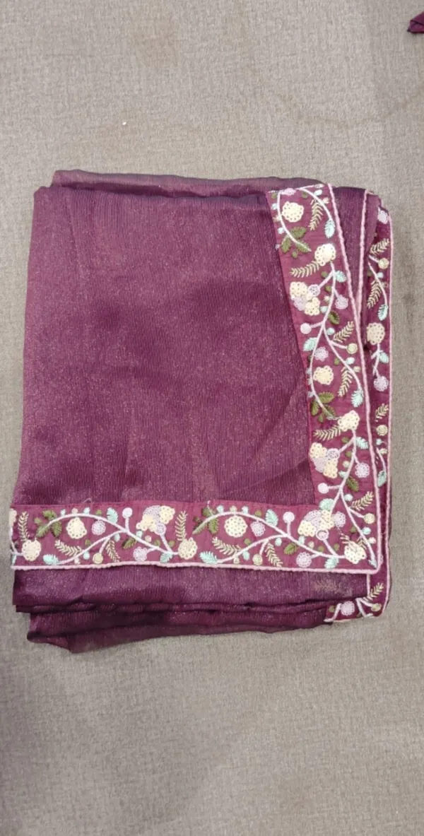 Purple_Synthetic_Saree_With_Blouse_Piece_For_Women