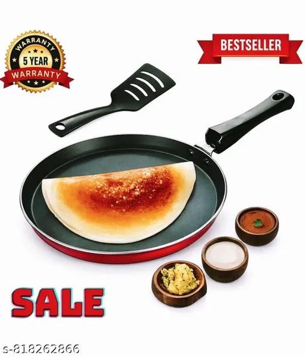 Latest_Non_Stick_Tawa_Pan_For_Dosa_And_Gas_Compatible_With_Soft_Touch_Handles