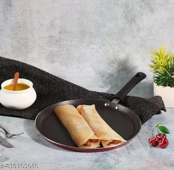 Popular_Non_Stick_Dosa_Tawa_25_Cm_With_Sturdy_Riveted_And_Bakelite_Handle_Gas_Stove_Friendly_Non_Toxic_And_Pfoa_Free_12_Months_Warranty