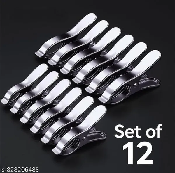 Heavy_Duty_Stainless_Steel_Cloth_Clips_With_Inner_Spring_Rust_Free_Metal_Clips_For_Drying_Clothes_Multipurpose_Strong_Grip_Clips_For_Balcony_Laundry_Kitchen_Set_Of_12