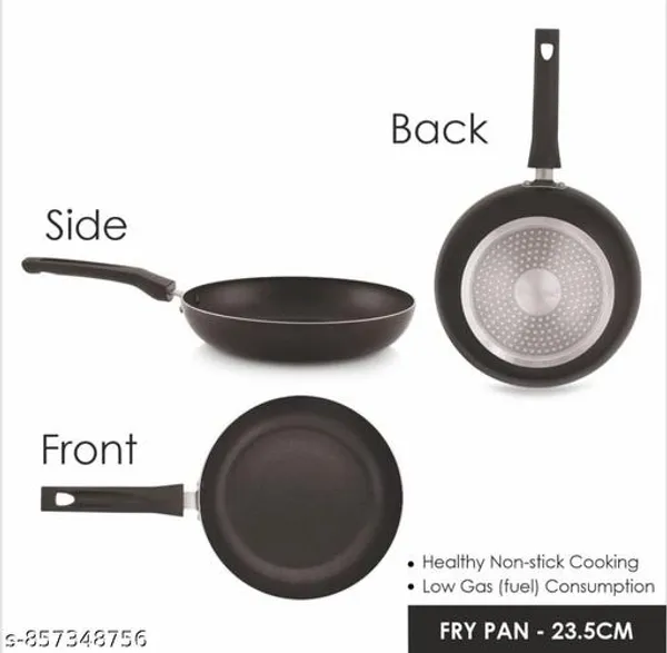 New_Premium_23_5_Cm_Non_Stick_Fry_Pan_With_Stainless_Steel_Lid_Induction_Gas_Compatible_Scratch_Resistant_Pfoa_Free_Easy_To_Clean_Perfect_For_Daily_Cooking