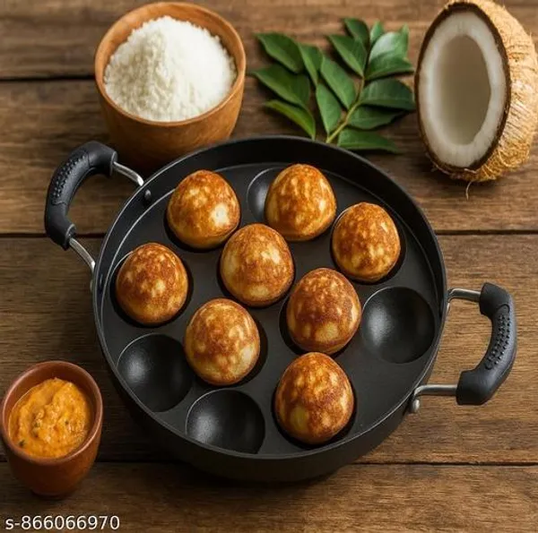 Non_Stick_Appam_Patra_Paniyaram_Pan_With_Lid_12_Cavity_Appam_Maker_Gas_Induction_Compatible_Heat_Resistant_Handles