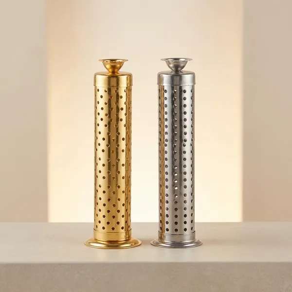 Gold_Silver_Incense_Holder_With_Perforated_Design_Durable_Rust-Resistant_Dhoop_Stand_Ash-Free_Long_Stick_Holder_For_Home_Temple_Meditation_Daily_Pooja