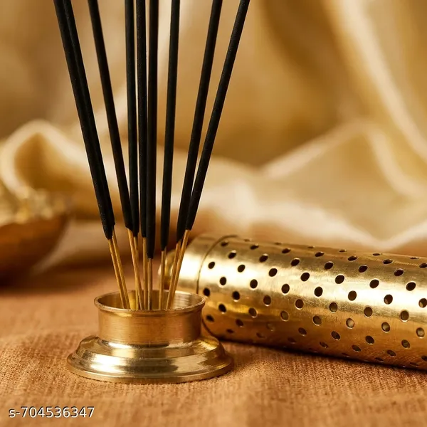 Brass_Incense_Stick_Holder_With_Ash_Catcher_Perforated_Agarbatti_Stand_With_Base_Tray_Durable_Metal_Dhoop_Incense_Holder_For_Home_Pooja_Room_Meditation