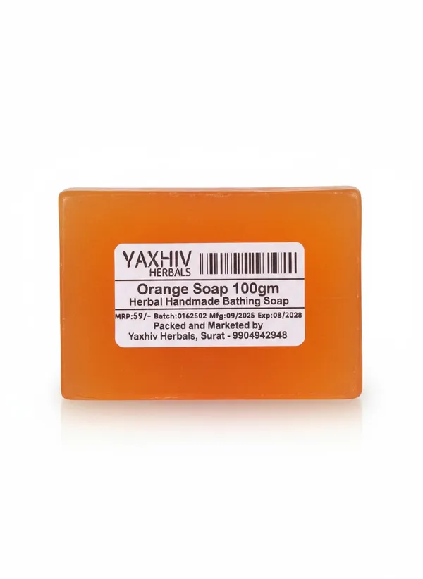 Orange_Soap_100Gm_Herbal_Handmade_Bathing_Soap_(Pack_of_8)