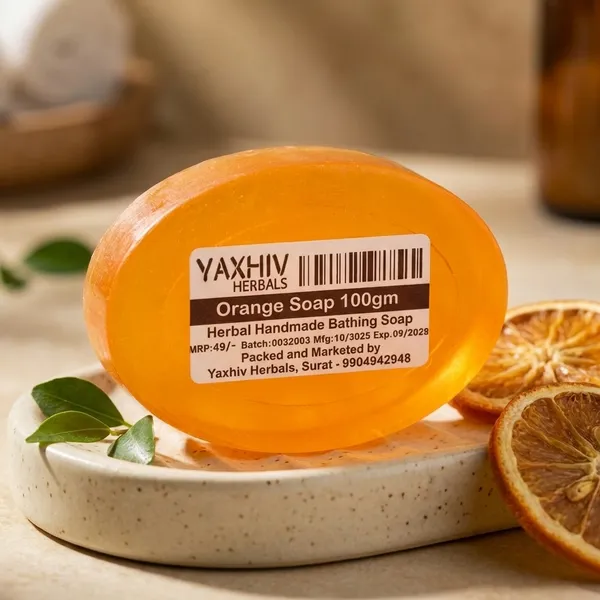 Orange_Soap_100Gm_Herbal_Handmade_Bathing_Soap_(Pack_of_8)