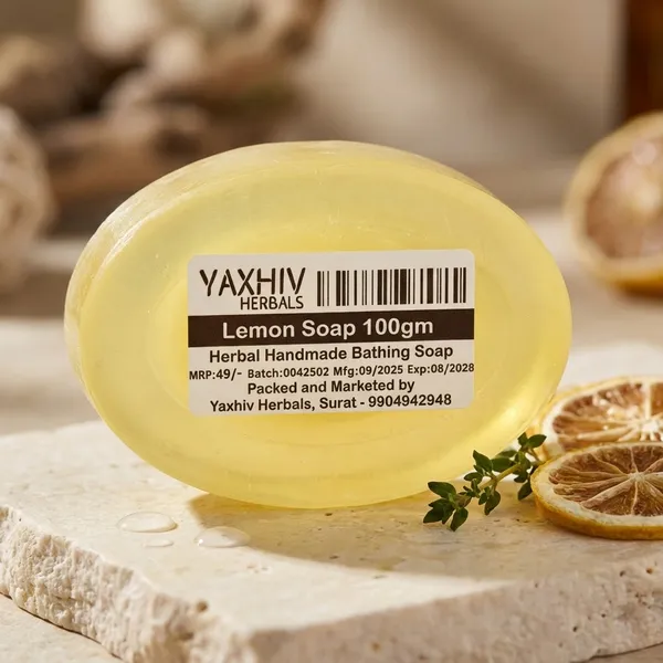 Lemon_Soap_100Gm_Herbal_Handmade_Bathing_Soap_(Pack_of_8)