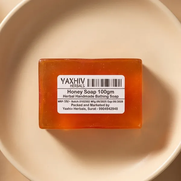 Honey_Soap_100Gm_Herbal_Handmade_Bathing_Soap_(Pack_of_8)