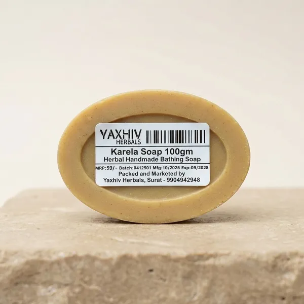 Karela_Soap_100Gm_Herbal_Handmade_Bathing_Soap_(Pack_of_8)