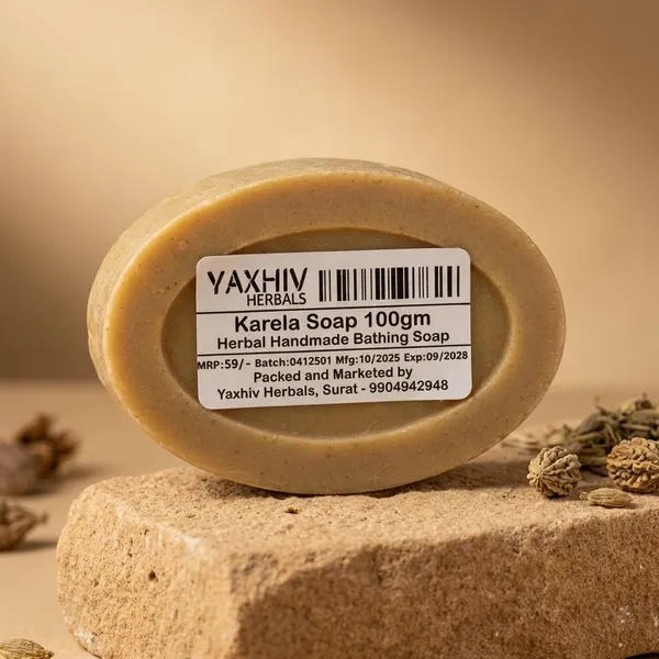 Karela_Soap_100Gm_Herbal_Handmade_Bathing_Soap_(Pack_of_8)