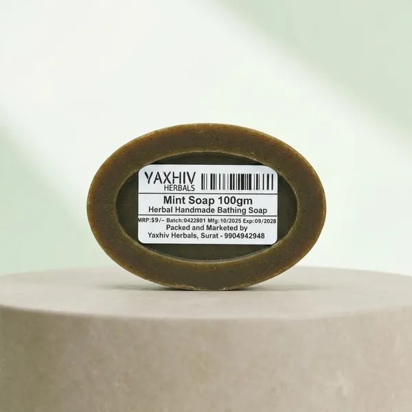 Mint_Soap_100Gm_Herbal_Handmade_Bathing_Soap_(Pack_of_8)