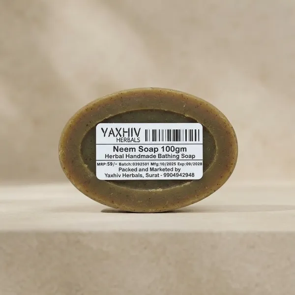 Neem_Soap_100Gm_Herbal_Handmade_Bathing_Soap_(Pack_of_8)