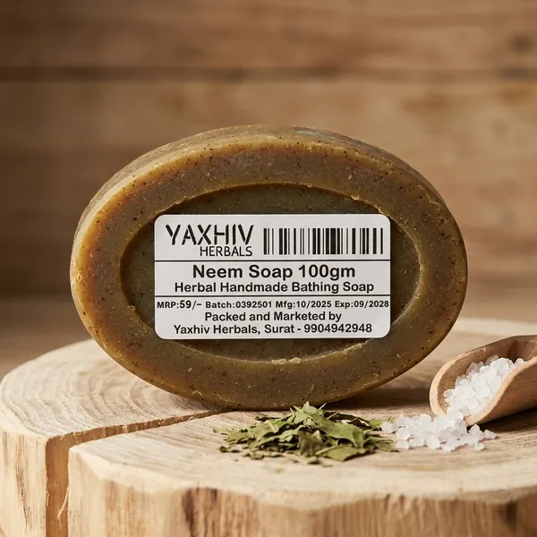 Neem_Soap_100Gm_Herbal_Handmade_Bathing_Soap_(Pack_of_8)