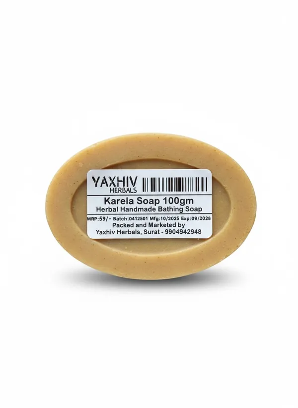 Karela_Soap_100Gm_Herbal_Handmade_Bathing_Soap_(Pack_of_8)