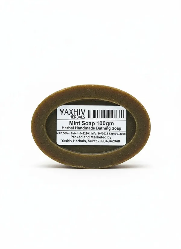 Mint_Soap_100Gm_Herbal_Handmade_Bathing_Soap_(Pack_of_8)
