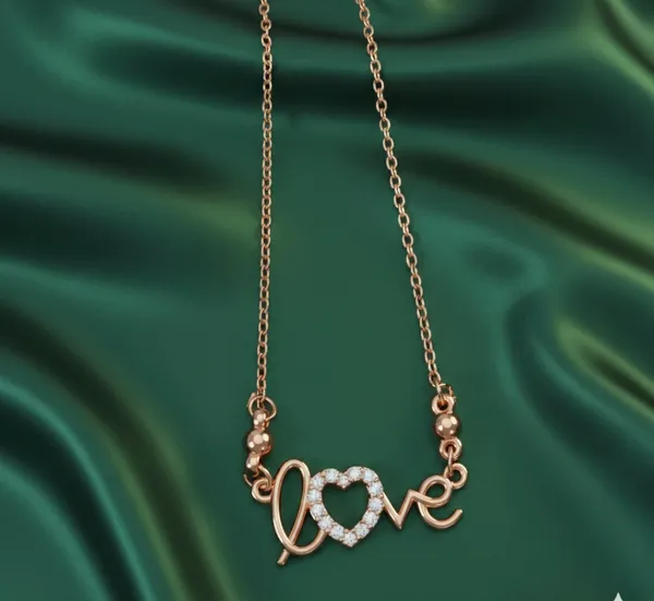 Rose_Gold_Love_Script_Necklace_With_Crystal_Heart