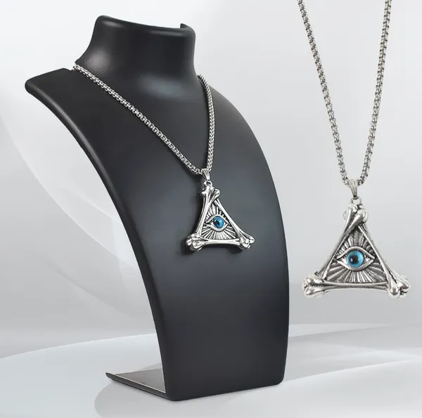 Evil_Eye_Triangle_Pendant_Necklace_With_Silver_Chain