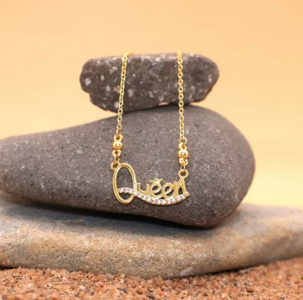Queen_Script_Gold-Tone_Necklace_With_Crystal_Accents