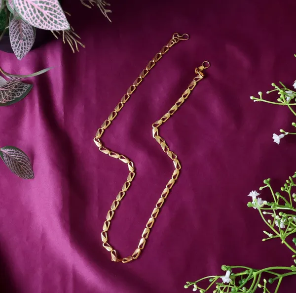 Twisted_Rope_Chain_Gold-Plated_Necklace_For_Men