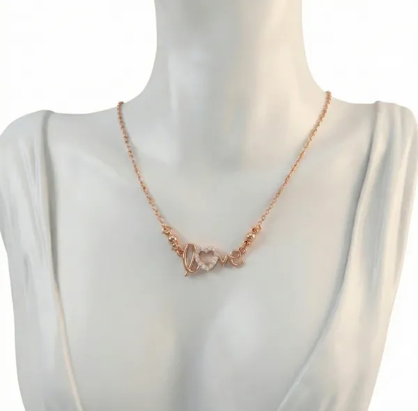 Rose_Gold_Love_Script_Necklace_With_Crystal_Heart