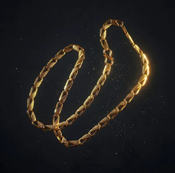 Twisted_Rope_Chain_Gold-Plated_Necklace_For_Men