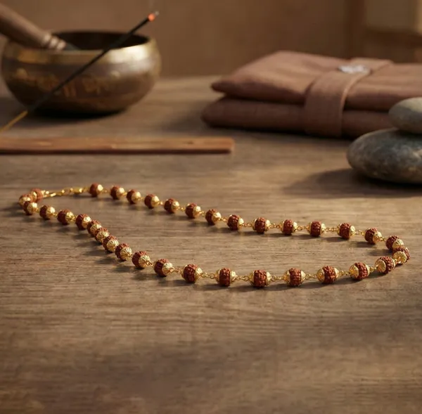 Traditional_Rudraksha_Mala_With_Gold-Plated_Beads