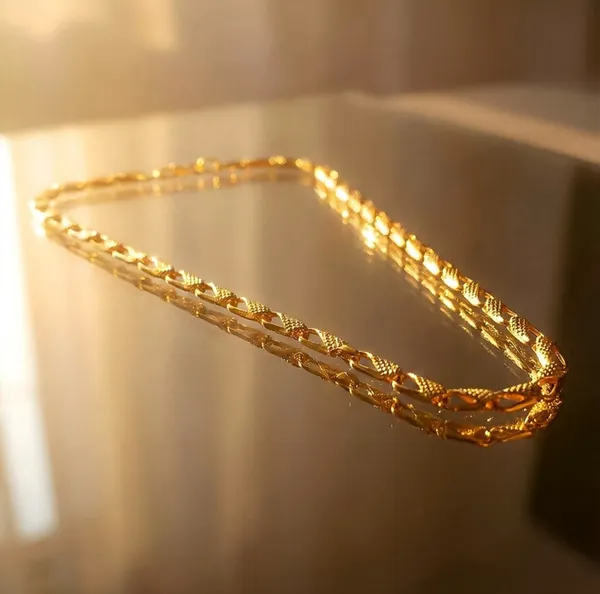 Twisted_Rope_Chain_Gold-Plated_Necklace_For_Men