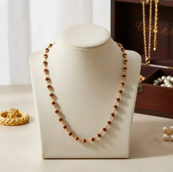 Traditional_Rudraksha_Mala_With_Gold-Plated_Beads