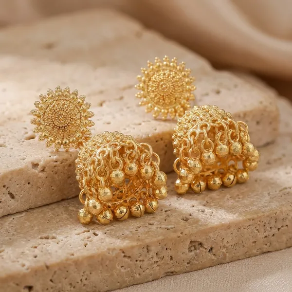 Gold_Premium_Brass_Jhumka_Earrings_For_Women