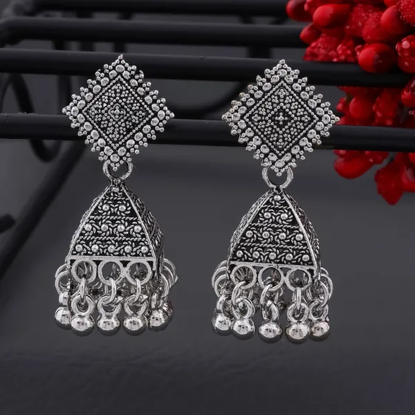 Silver_Premium_Brass_Jhumka_Earrings_For_Women