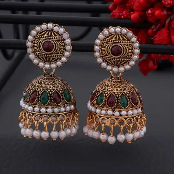 Multicolor_Premium_Brass_Jhumka_Earrings_For_Women