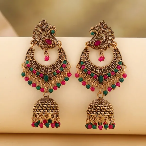 Multicolor_Premium_Brass_Jhumka_Earrings_For_Women