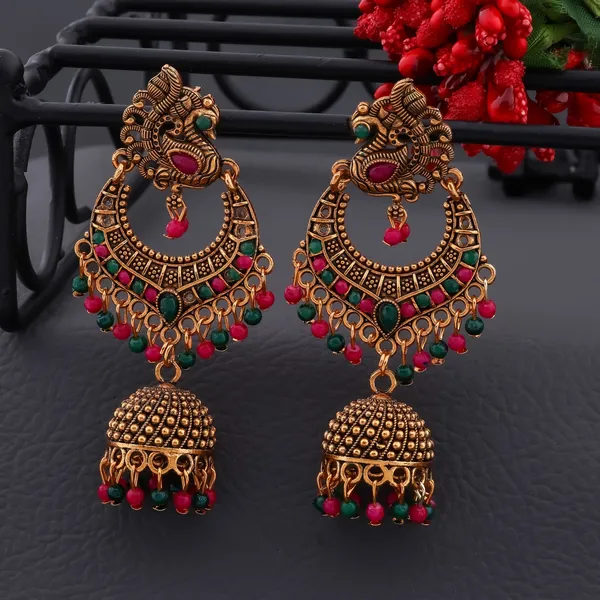Multicolor_Premium_Brass_Jhumka_Earrings_For_Women
